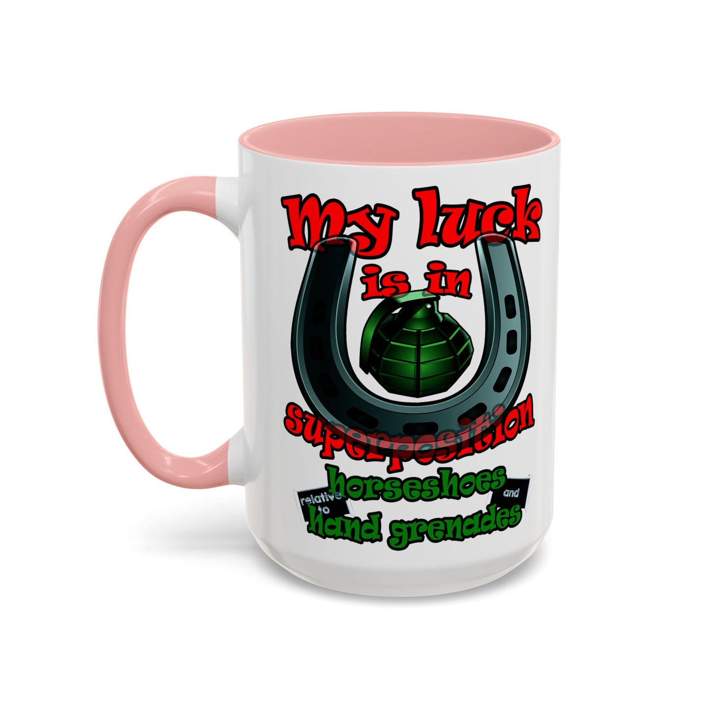 my luck - Accent Mug (white)
