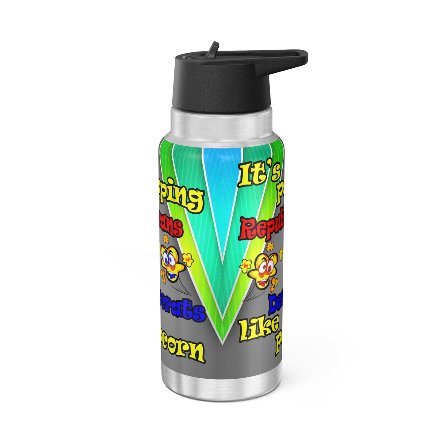 popping like popcorn - Gator Tumbler, 32oz  (rainbow split)