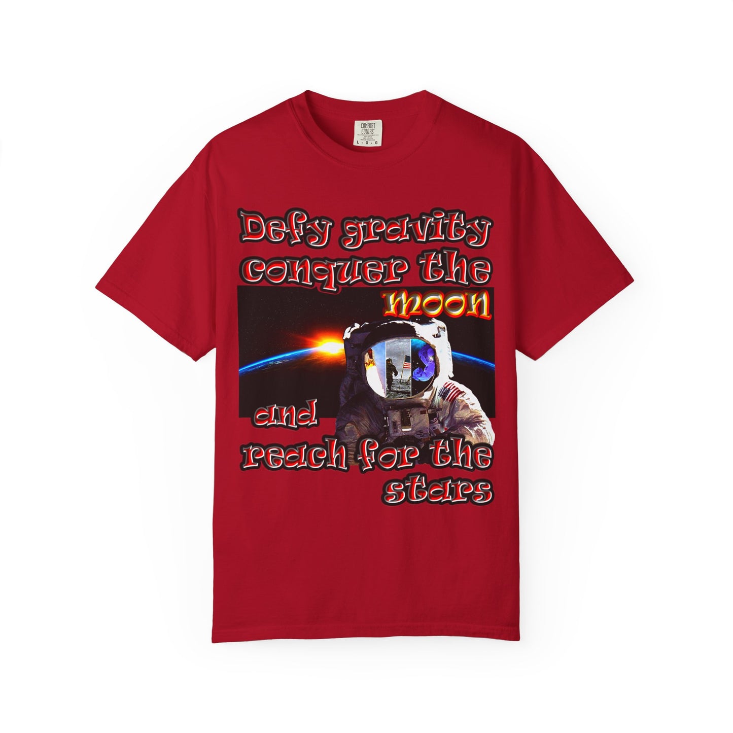 defy conquer reach - Unisex Garment-Dyed T-shirt