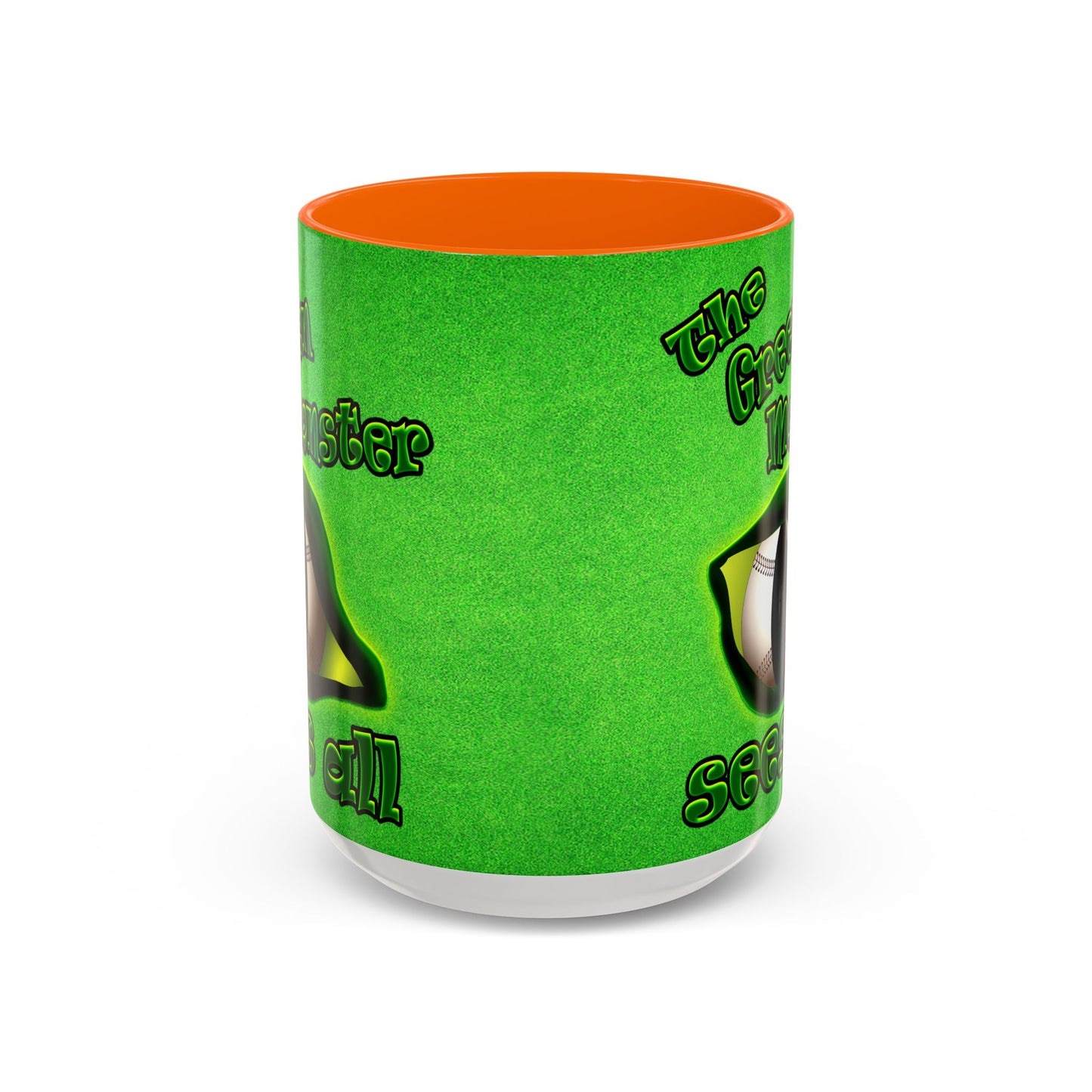 green monster - Accent Mug (green turf)