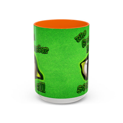 green monster - Accent Mug (green turf)