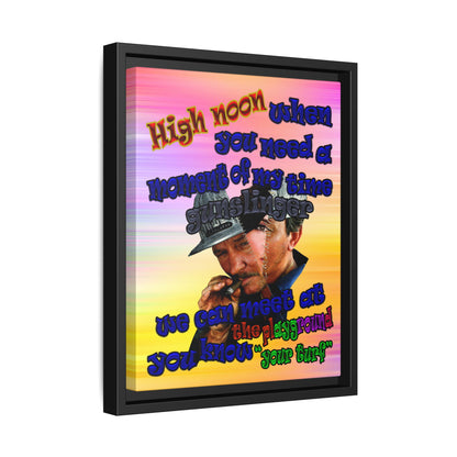 high noon - framed canvas art (color blur)