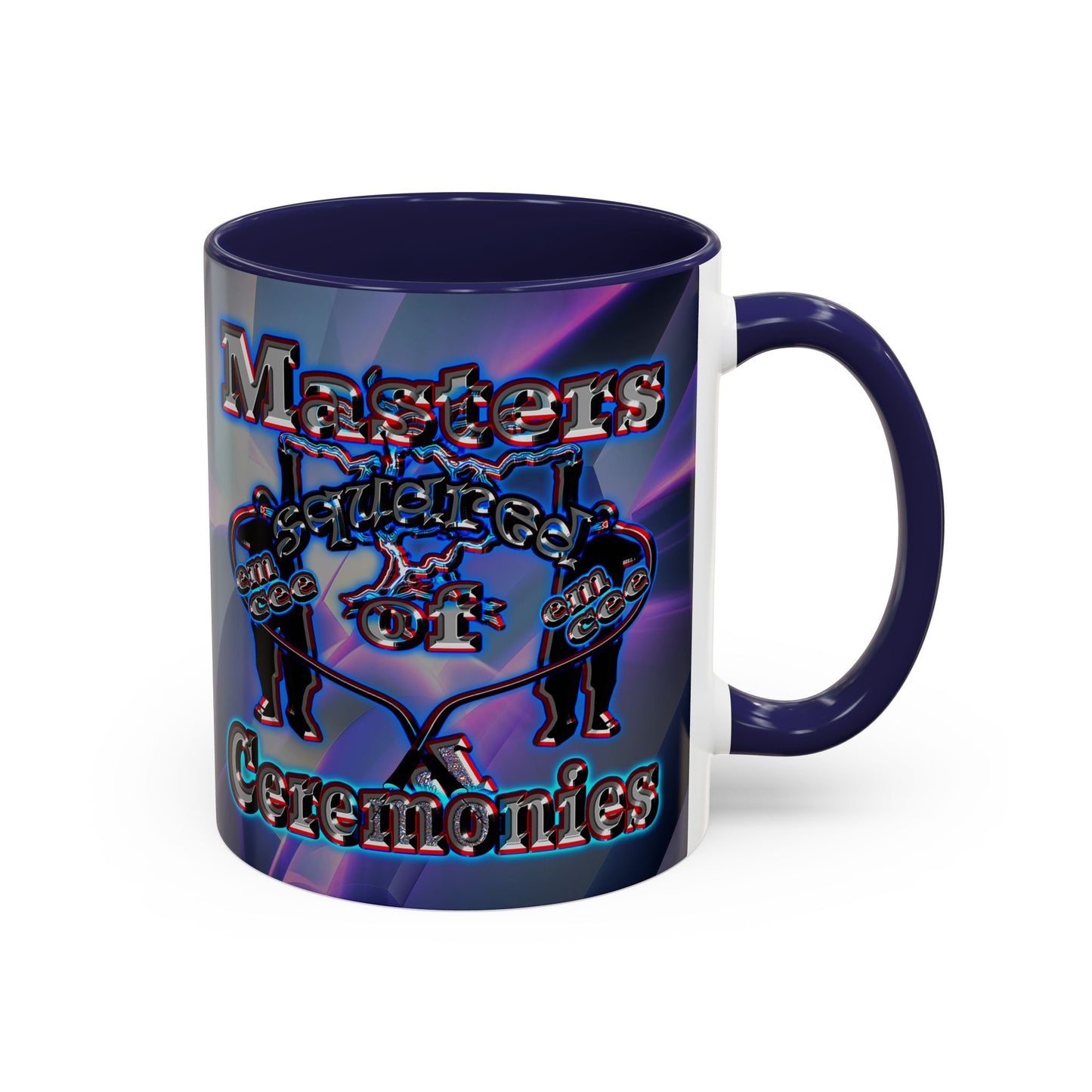 em cee squared - Accent Mug (grey-pink wave)