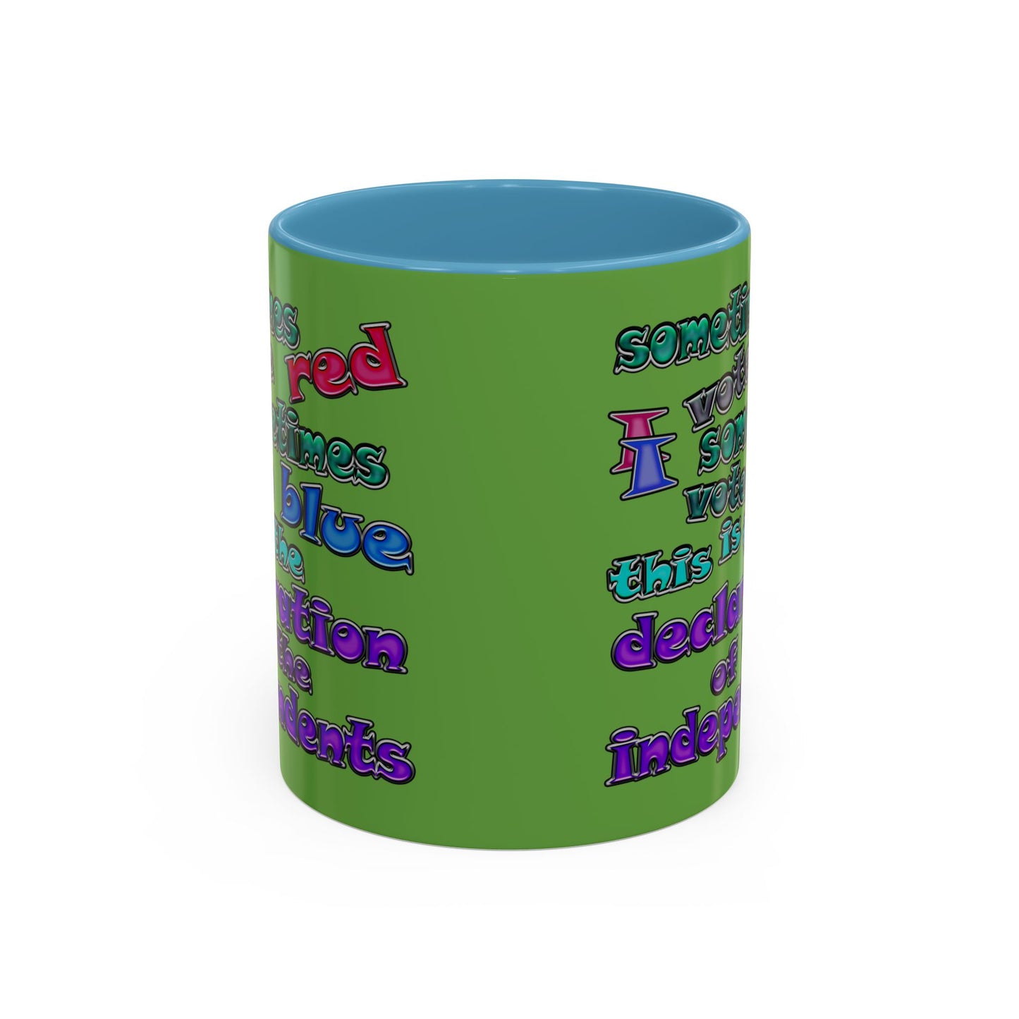 declaration of the independents - Accent Mug (green)