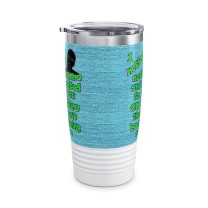 noticed you noticing - Ringneck Tumbler, 20oz (faded blue)