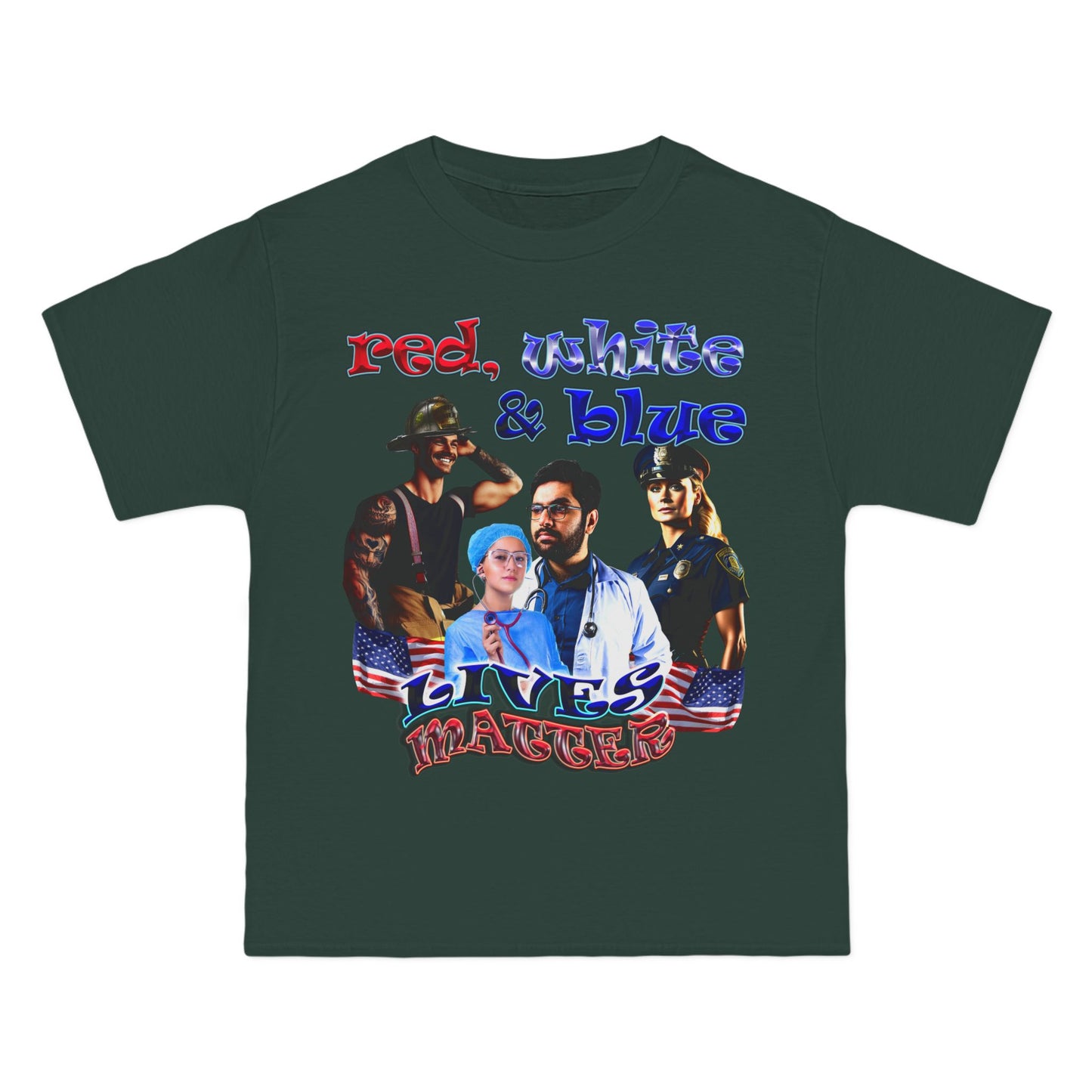 rw&b lives matter - Beefy-T®  Short-Sleeve T-Shirt