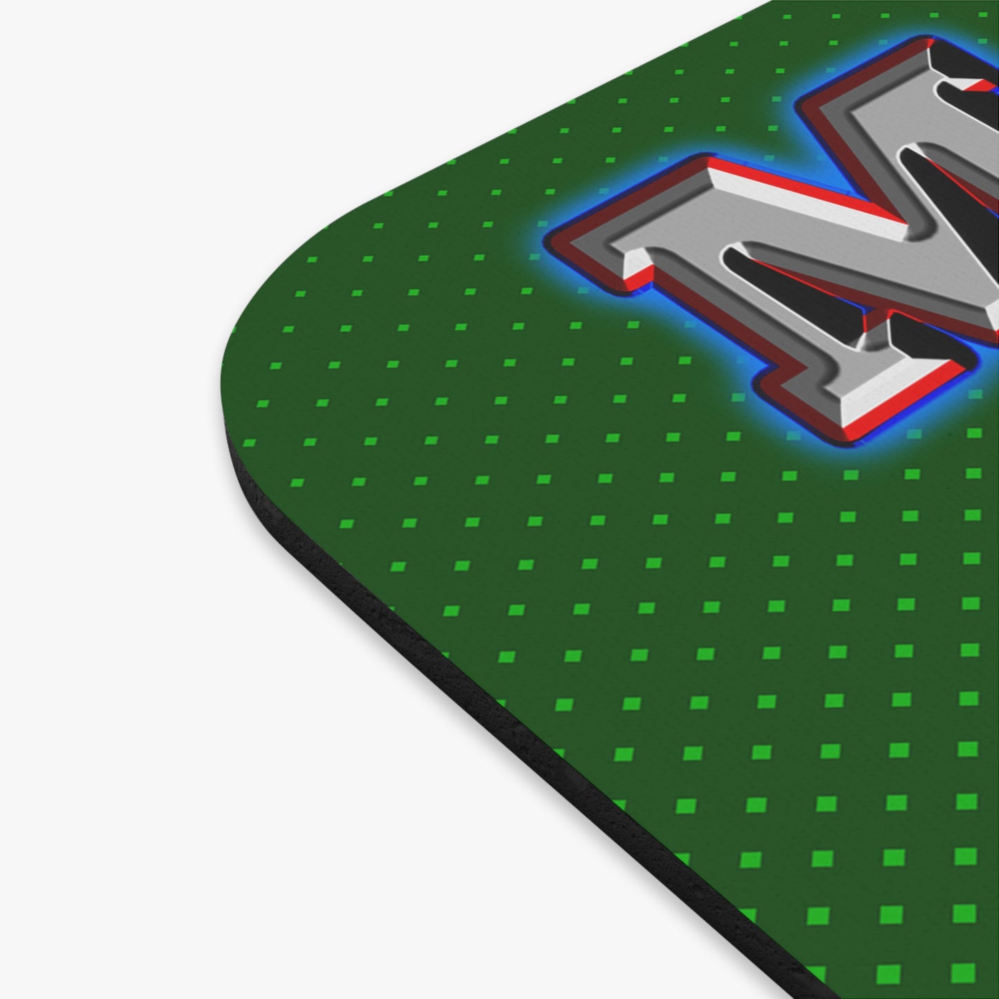 em cee squared - Mouse Pad (Rectangle) (logo green)