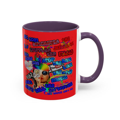 drop the beat - Accent Mug (yellow)