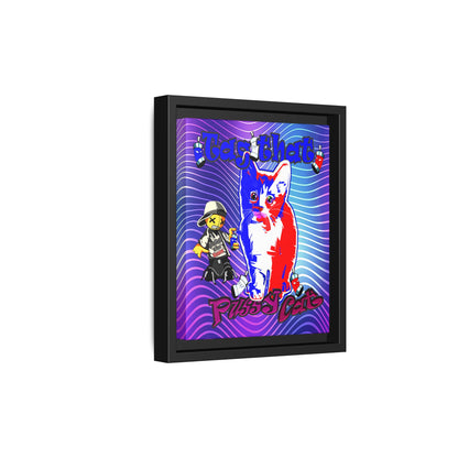 tag that - framed canvas art (purple wave)