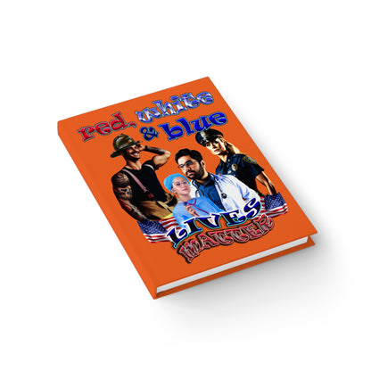 rw&b lives matter - journal-lined (orange)