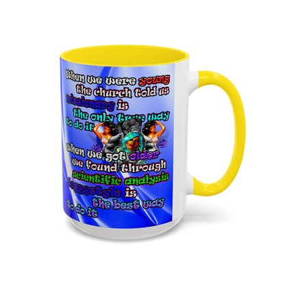 doggystyle - Accent Mug (blue-white wave)