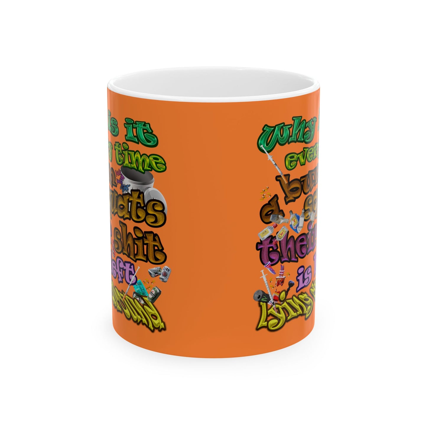 the bum's shit - White Mug (crusta)