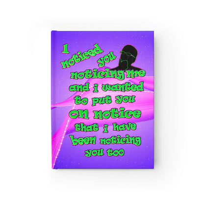 noticed you noticing - journal-lined (purple-pink wave)