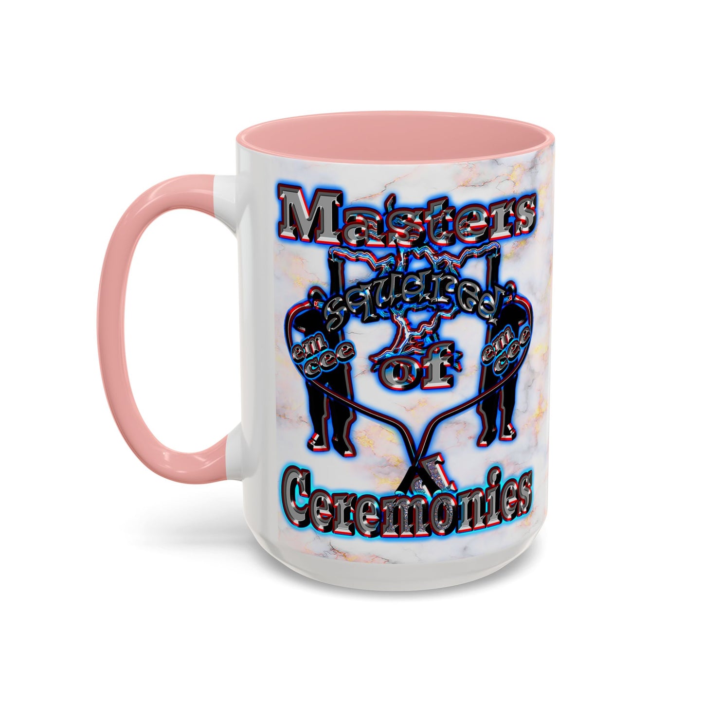 em cee squared - Accent Mug (white marble)