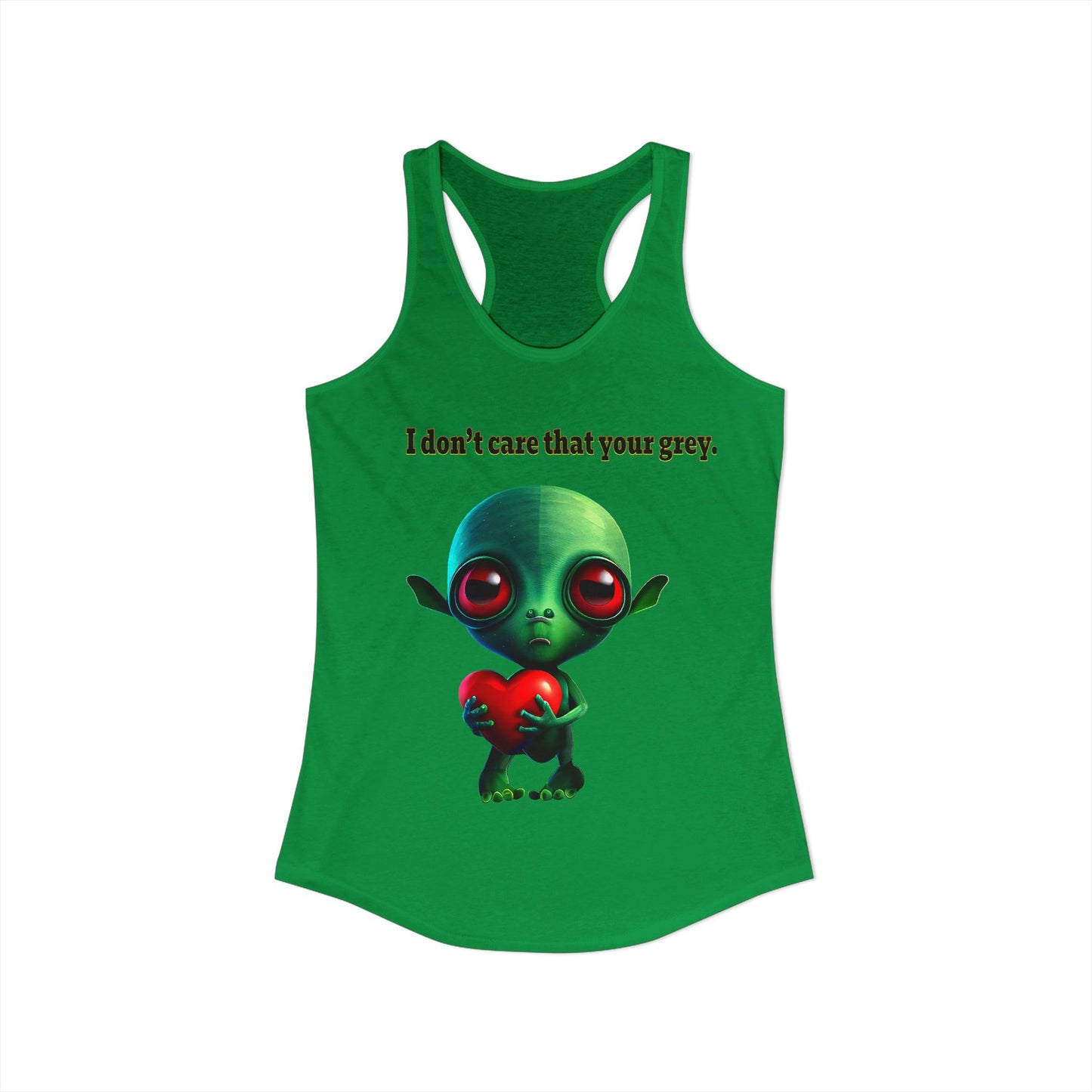 I don't care that your grey - Women's Ideal Racerback Tank