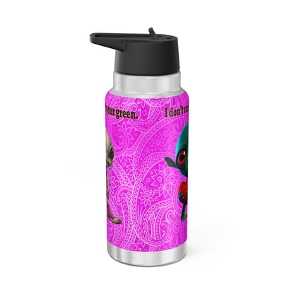 I don't care that your grey - Gator Tumbler, 32oz  (pink swirl)