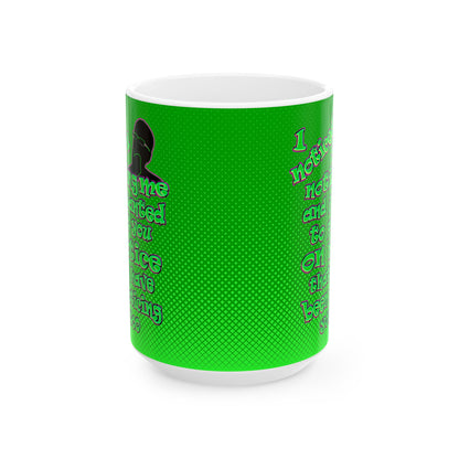 noticed you noticing - White Mug (logo green)