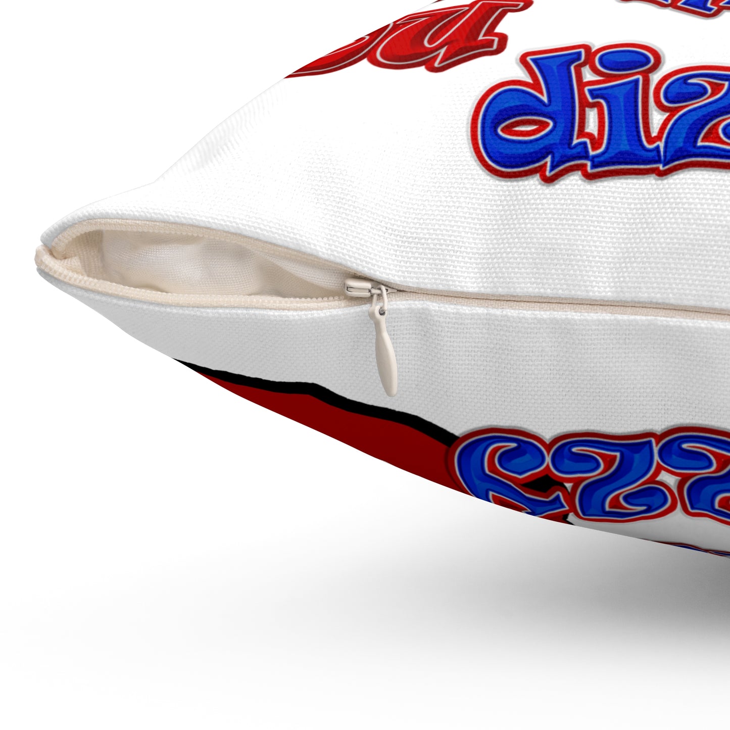 santa's shoes - Spun Polyester Square Pillow - (white)
