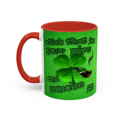 celtics logo - Accent Mug (green turf)