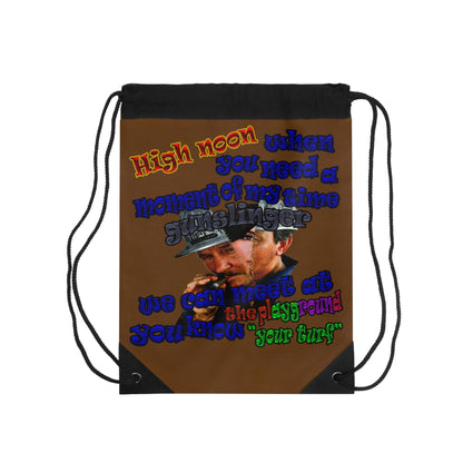 high noon - Drawstring Bag (brown)