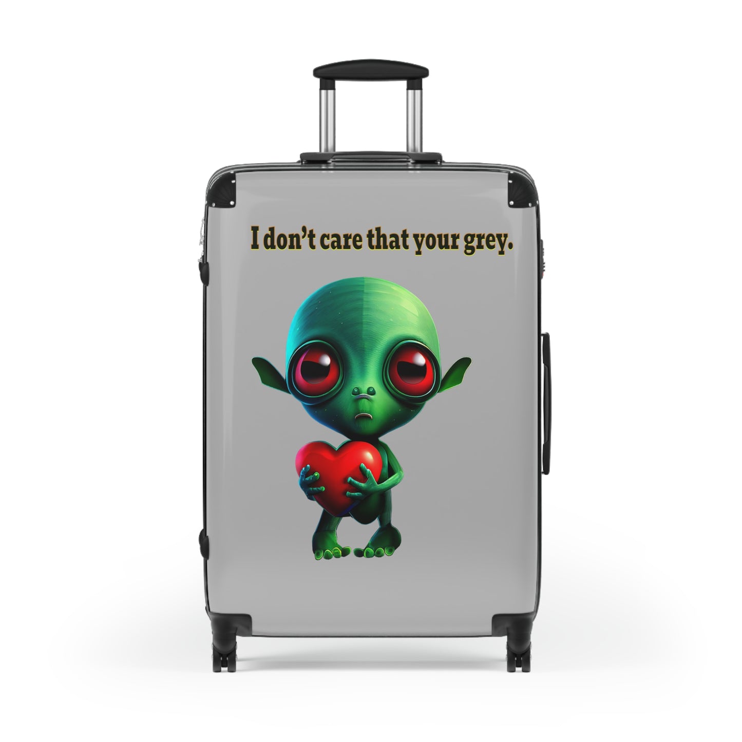 I don't care that your grey - Suitcase (light grey)