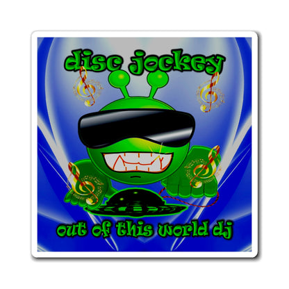 disc jockey - Magnets - (blue-white wave)