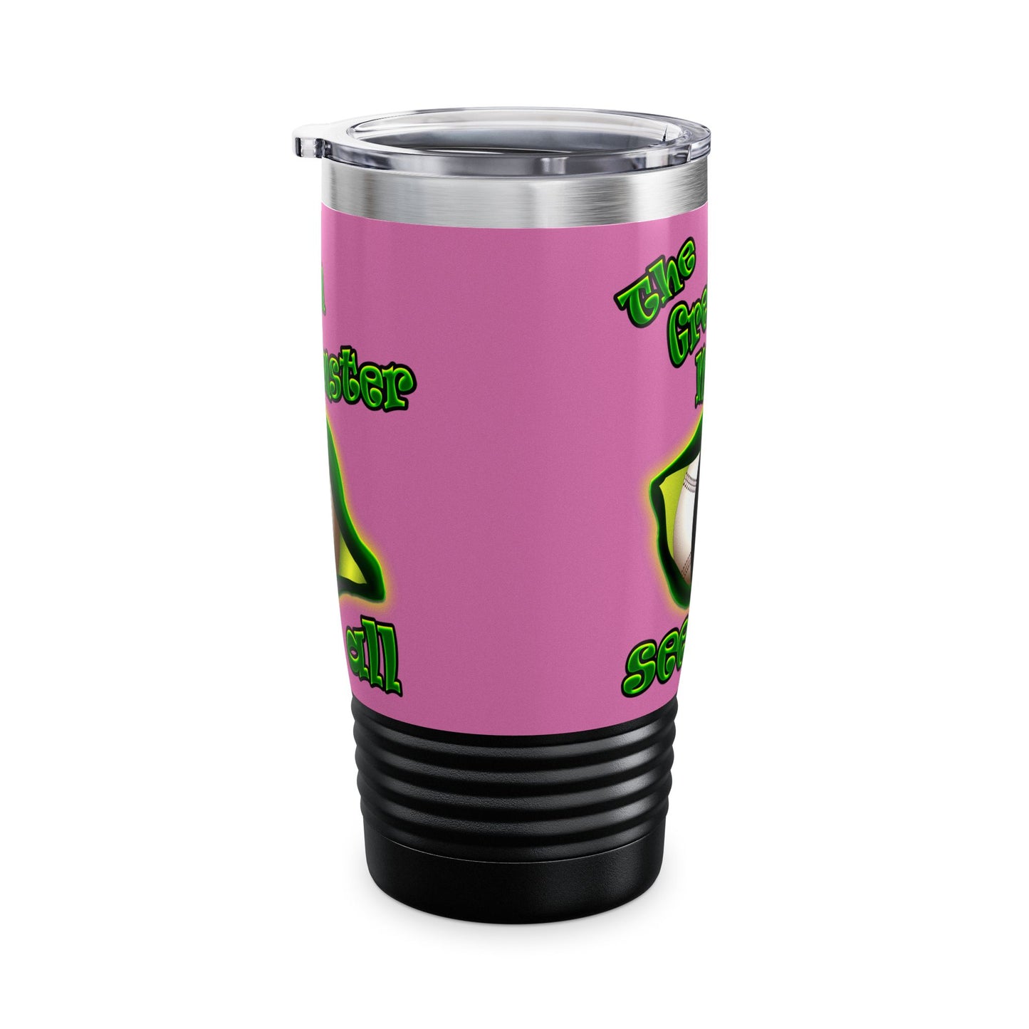 green monster - Ringneck Tumbler, 20oz (light pink)