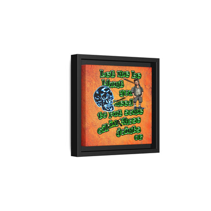 og - framed canvas art (burnt orange)