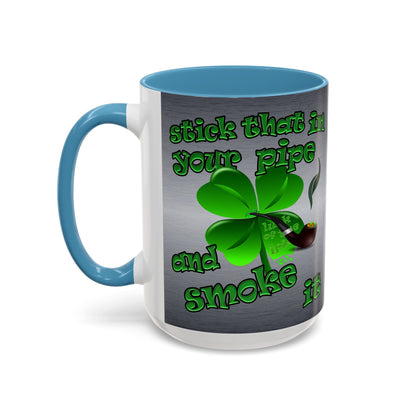 celtics logo - Accent Mug (brushed nickel)