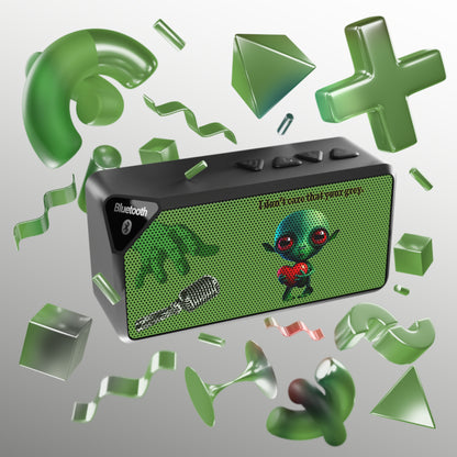 I don't care that your grey - Jabba Bluetooth Speaker (green)