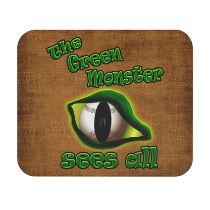 green monster - Mouse Pad (Rectangle) (brown papyrus)