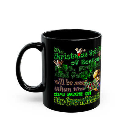 christmas spirits of boston - Black Mug (black)