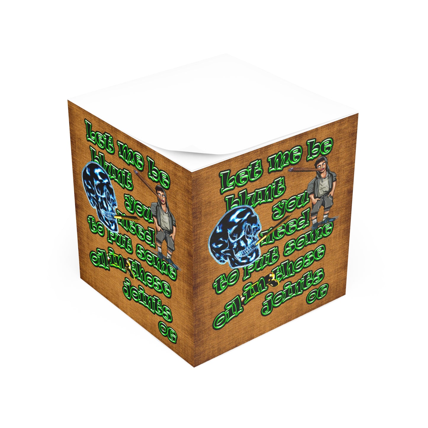 og - note cube (brown papyrus)