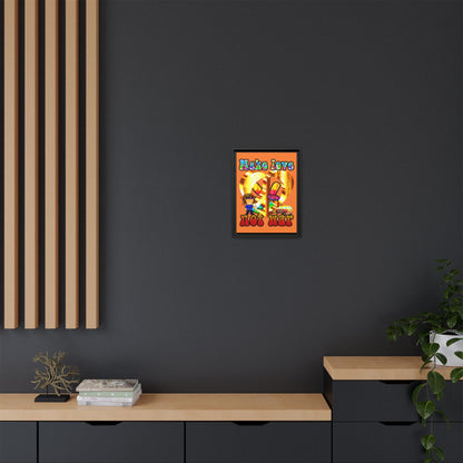love peace - framed canvas art (crusta)