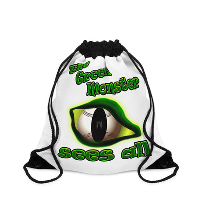 green monster - Drawstring Bag (white)
