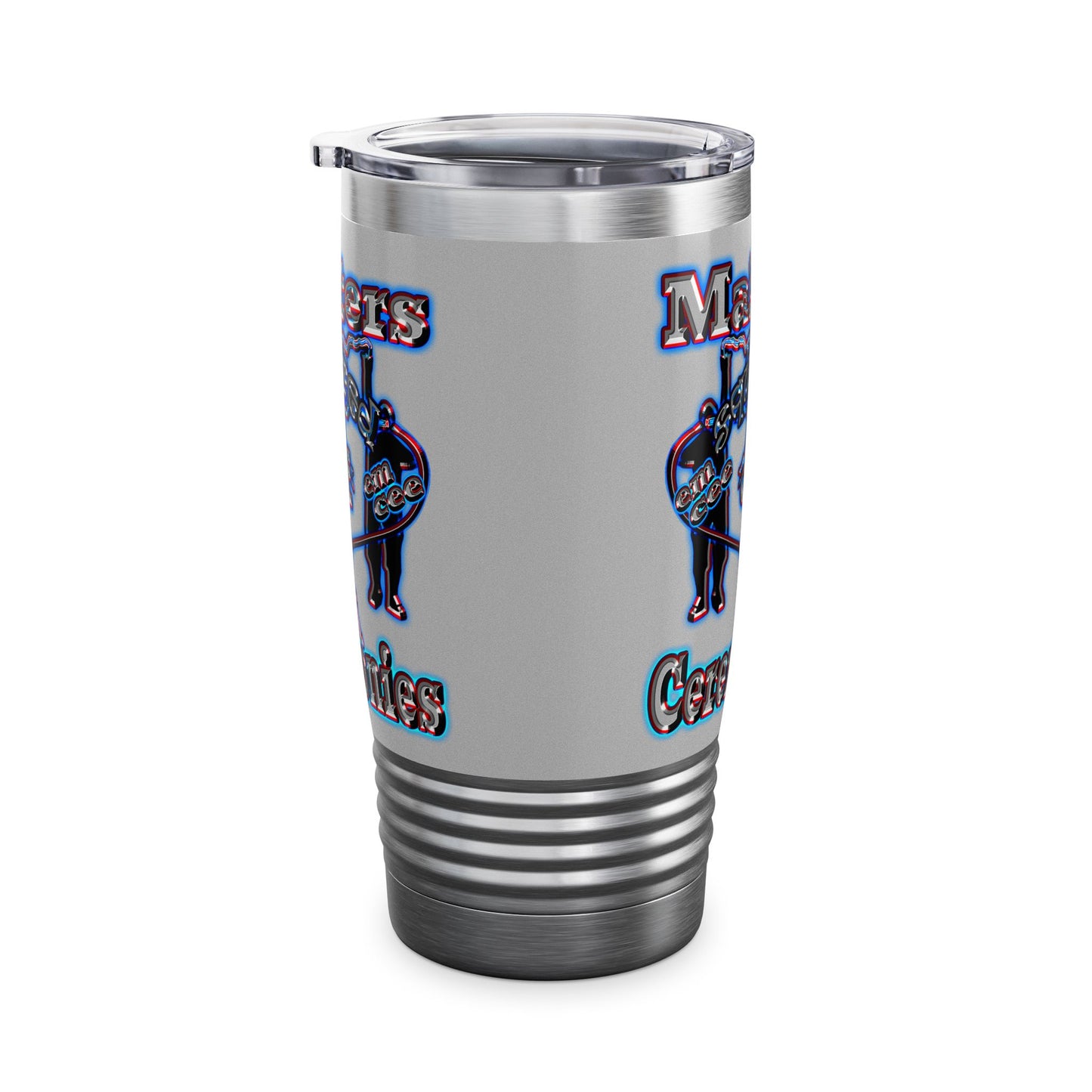 em cee squared - Ringneck Tumbler, 20oz (light grey)