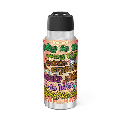 the bum's shit - Gator Tumbler, 32oz (yellow-orange wave)