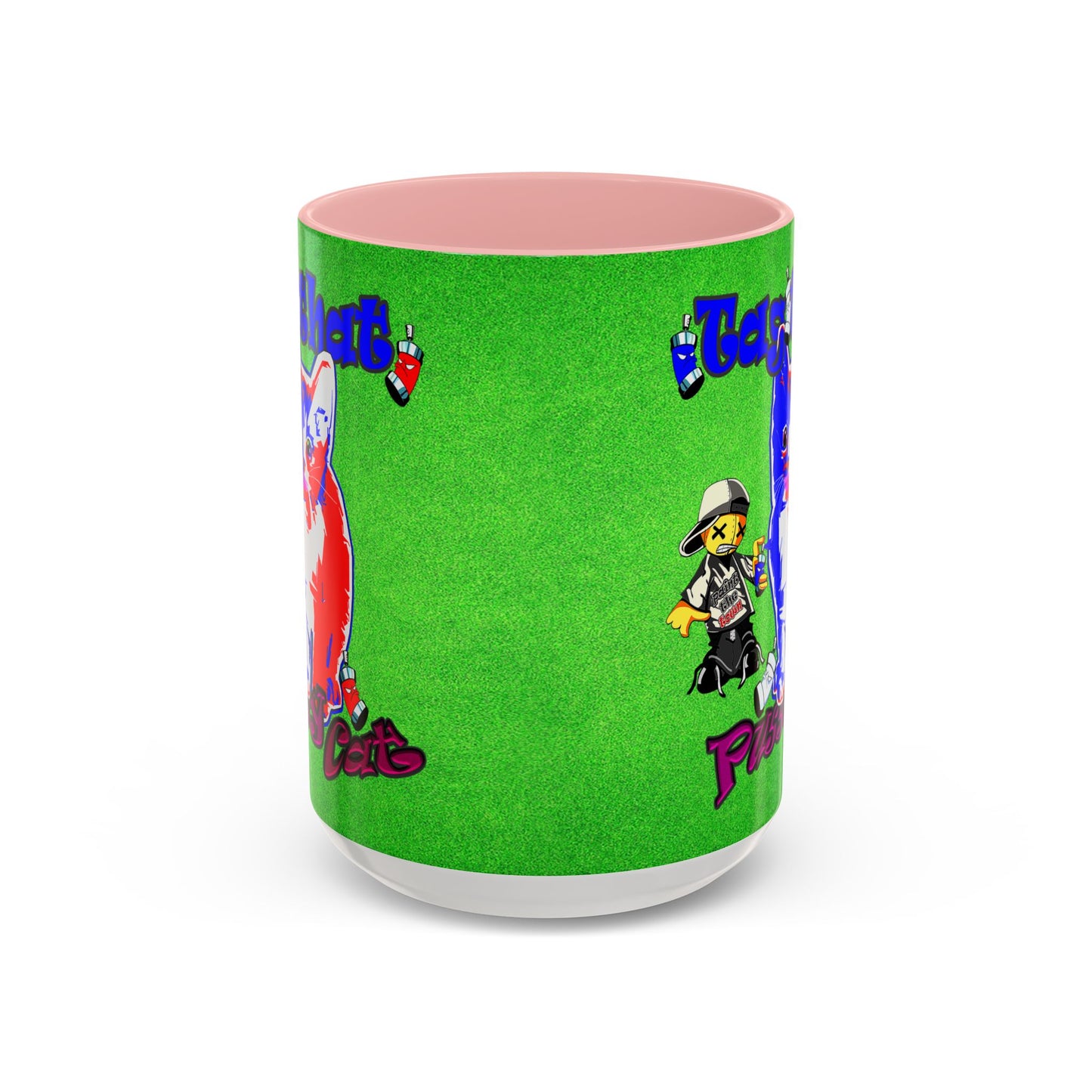 tag that - Accent Mug (green turf)