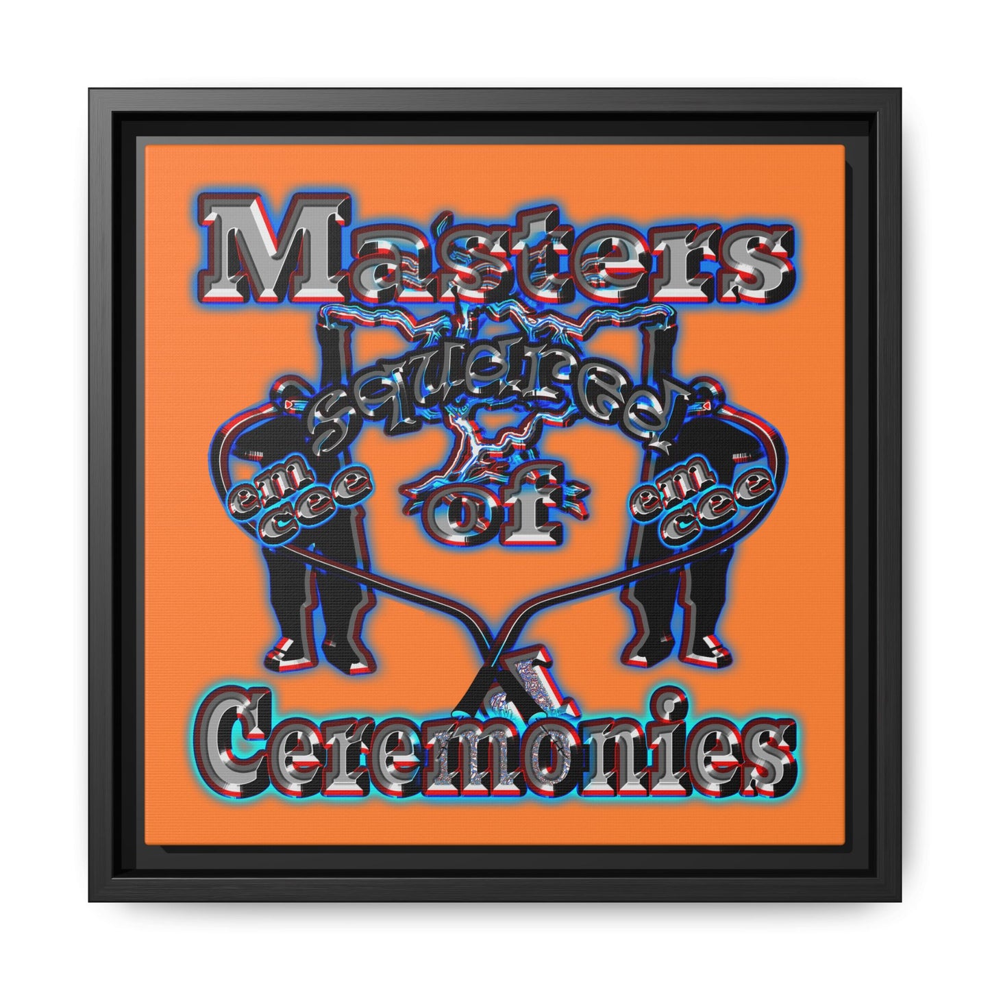 em cee squared - framed canvas art (crusta)