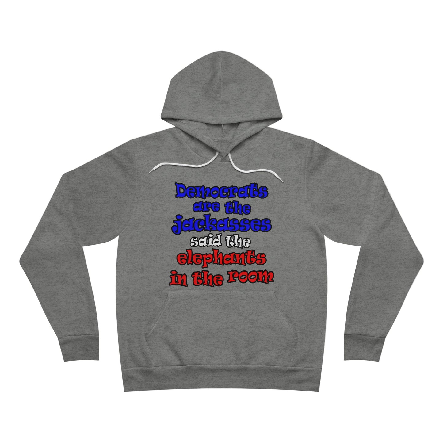 donkeys and elephants - Unisex Sponge Fleece Pullover Hoodie