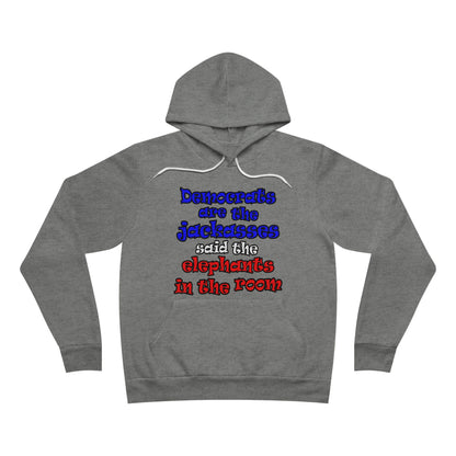 donkeys and elephants - Unisex Sponge Fleece Pullover Hoodie