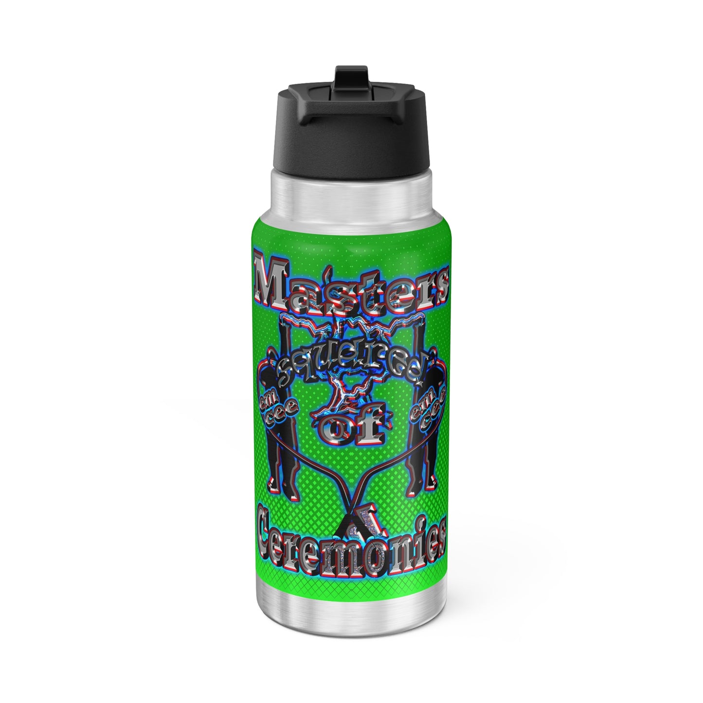 em cee squared - Gator Tumbler, 32oz (logo green)