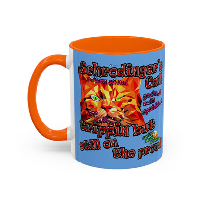 schrodinger's cat - Accent Mug (light blue)