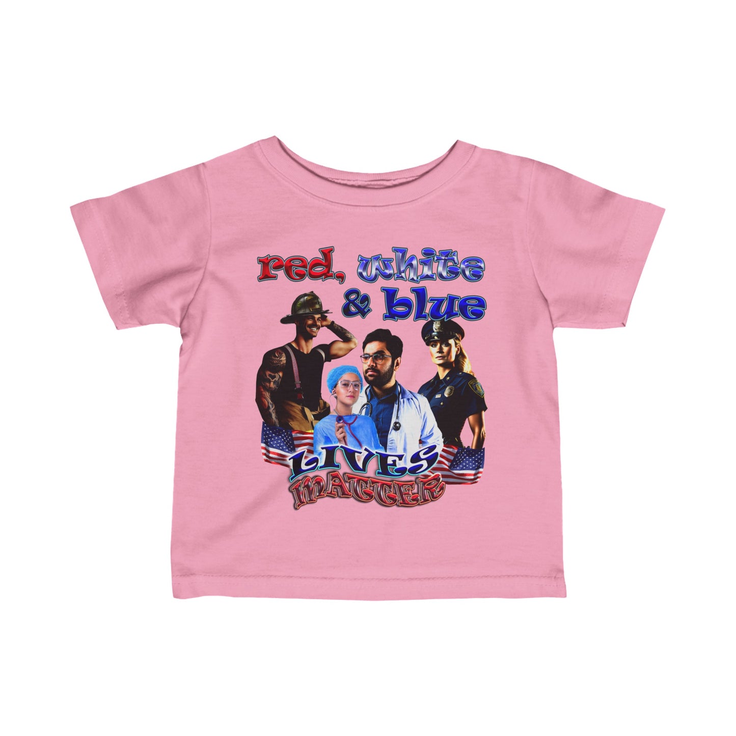 rw&b lives matter - Infant Fine Jersey Tee