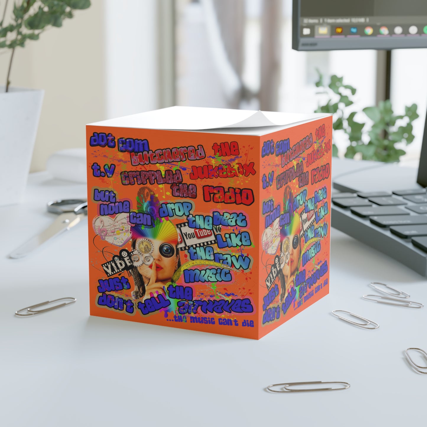 drop the beat - note cube (orange)