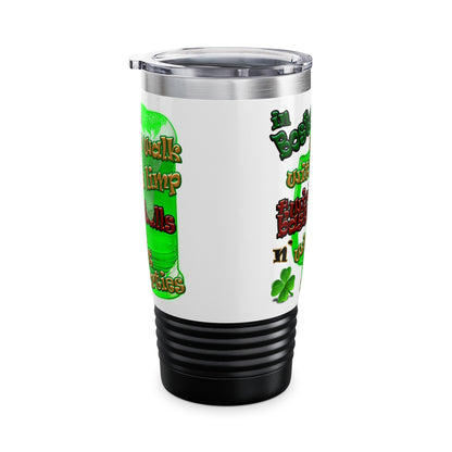 celtics logo - Ringneck Tumbler, 20oz (white)