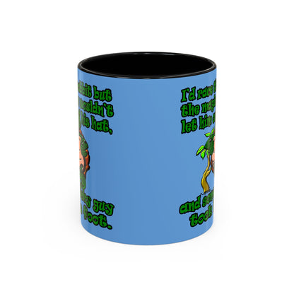 turtle race - Accent Mug (light blue)