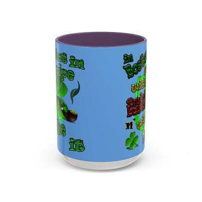 celtics logo - Accent Mug (light blue)