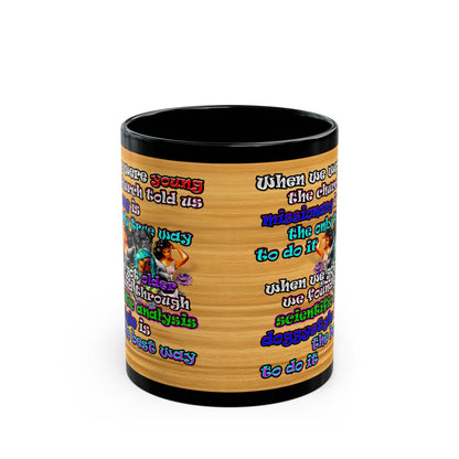 doggystyle - Black Mug (butterscotch wood finish)