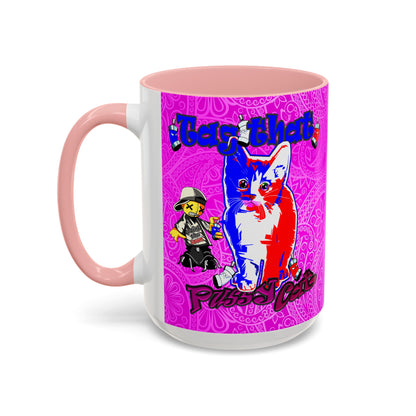tag that - Accent Mug (pink swirl)